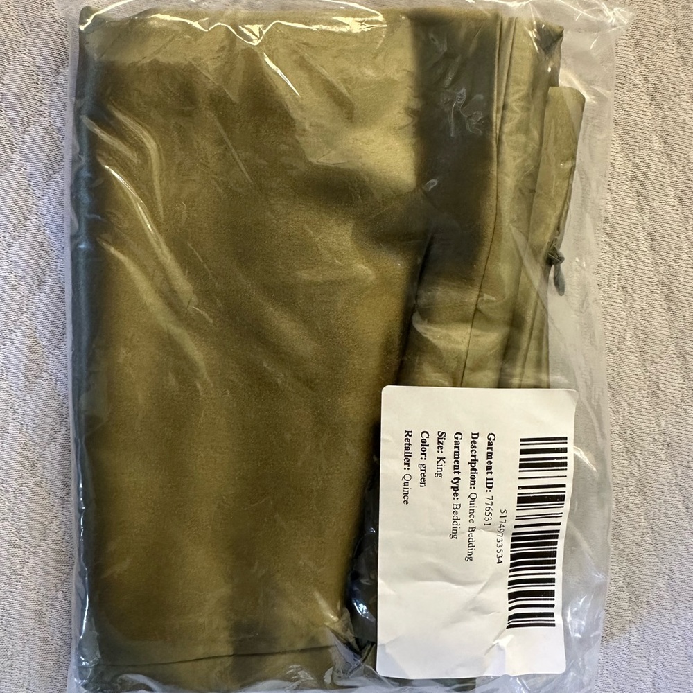 Olive Green 100% Silk King Pillowcase